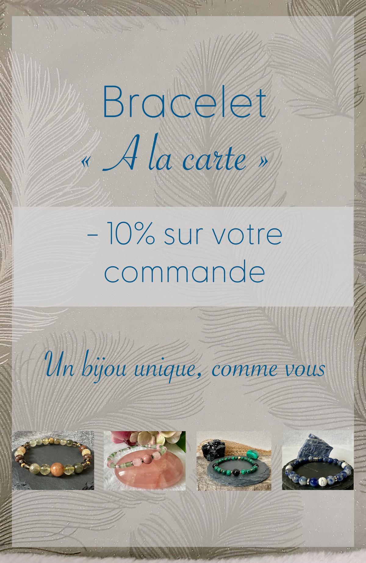 –10% sur votre bracelet sur-mesure en pierres naturelles