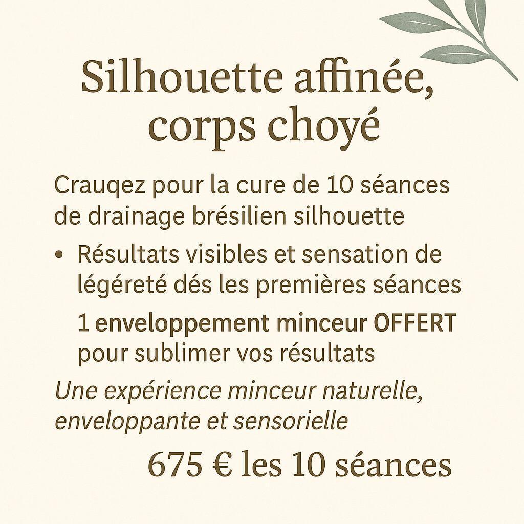 La cure de drainage brésilien silhouette proposée par Infusion Sérénité