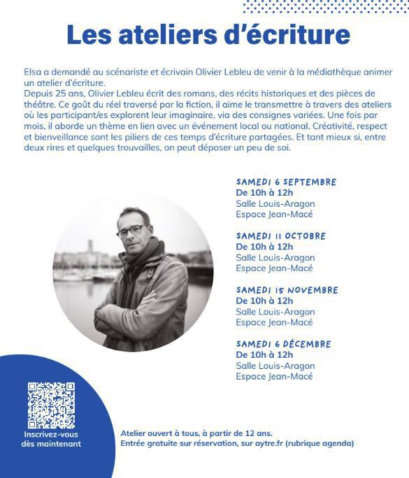 Atelier d’écriture Atelier d’écriture