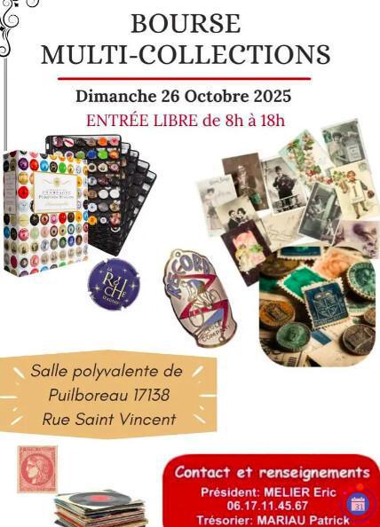 Bourse multi-collections à Puilboreau Bourse multi-collections à Puilboreau