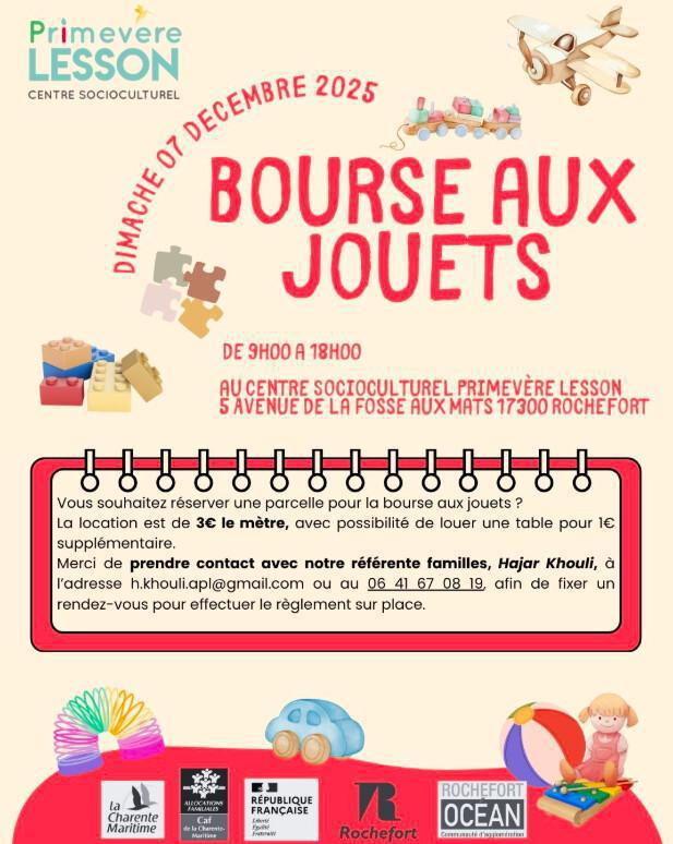 Bourse aux jouets à Rochefort