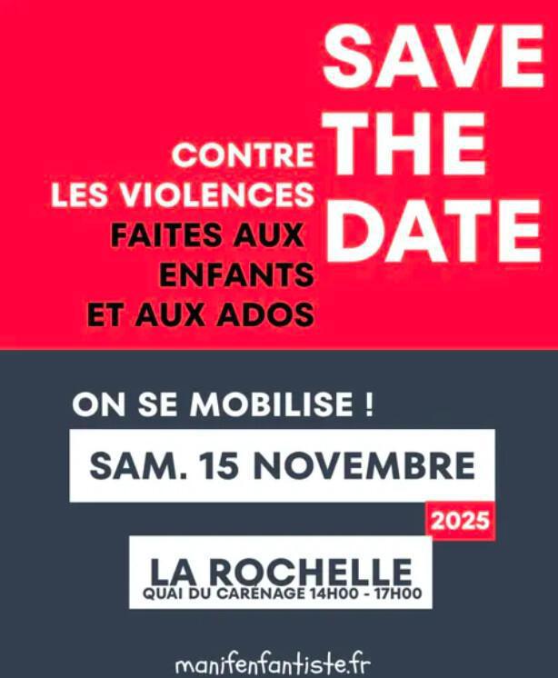 Manifestation contre les violences faites aux enfants