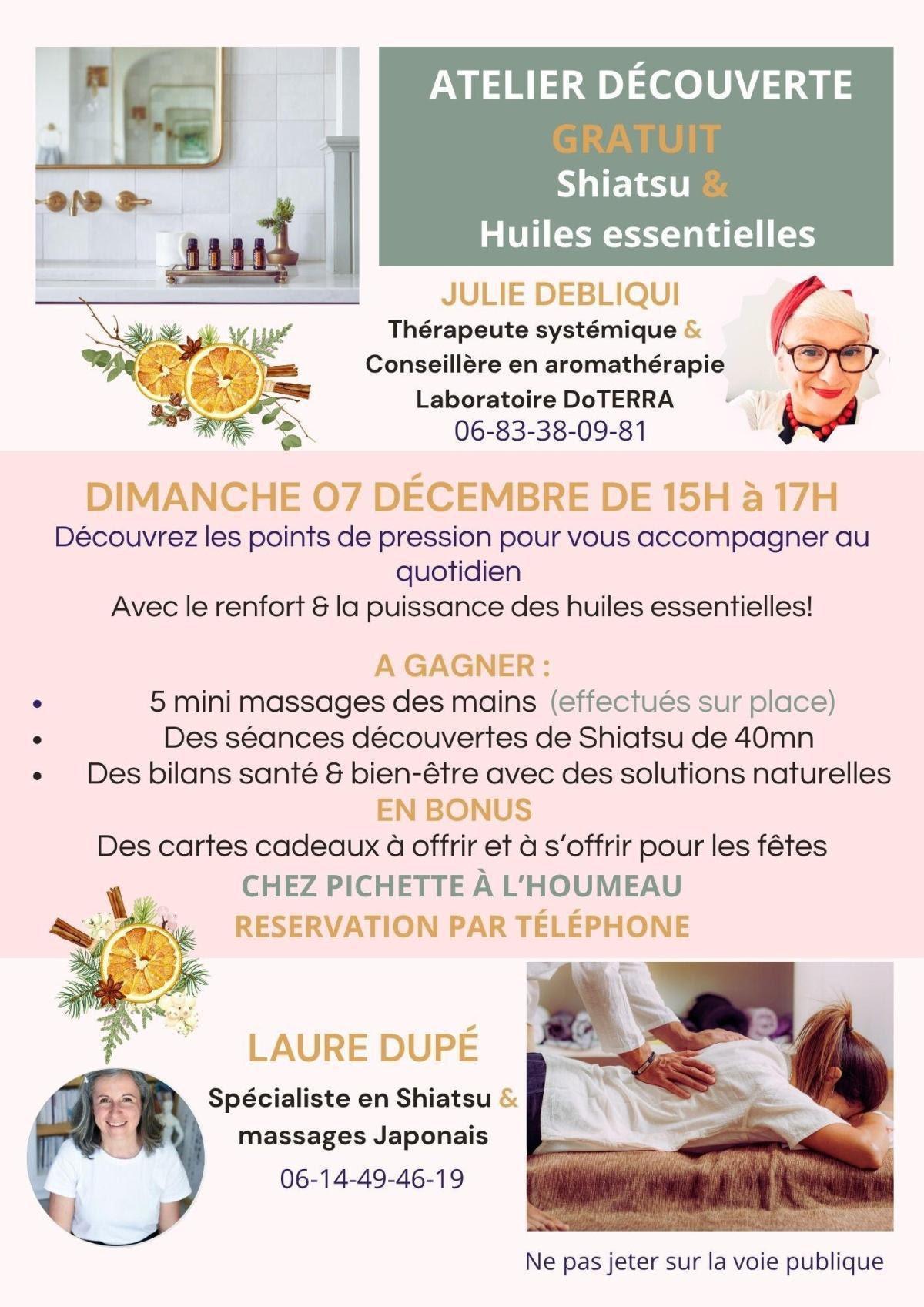 Atelier Shiatsu & Huiles essentielles à L’Houmeau