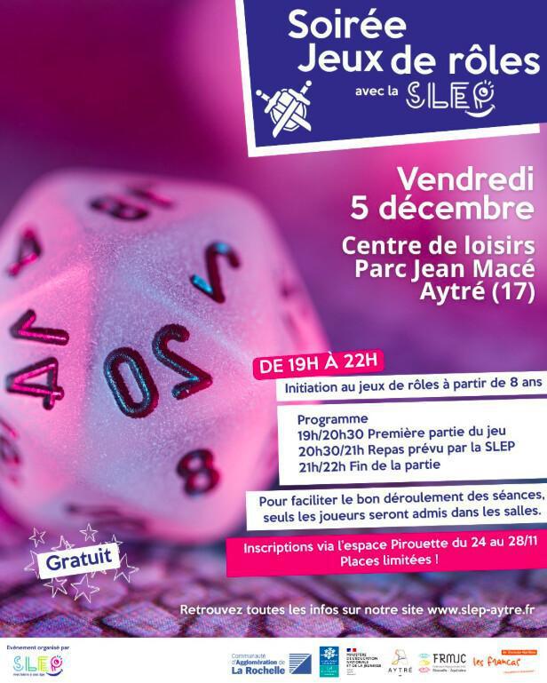 Soirée Jeux de rôles à Aytré