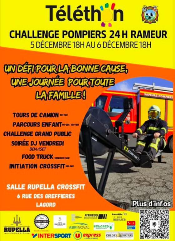 Téléthon : Challenge Pompiers 24h à Lagord Téléthon : Challenge Pompiers 24h à Lagord