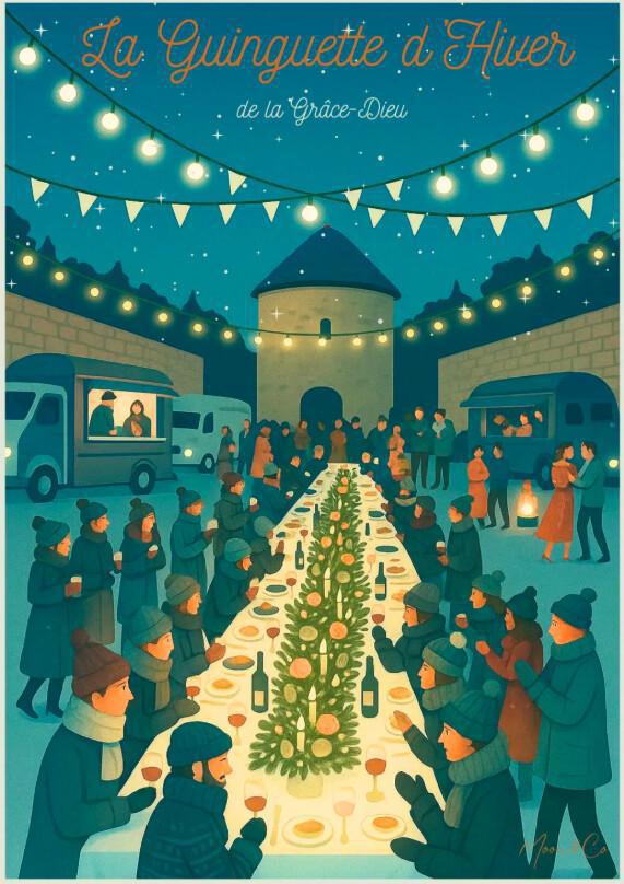 La Guinguette d’Hiver revient à l’Abbaye de la Grâce-Dieu ce vendredi 21 novembre La Guinguette d’Hiver revient à l’Abbaye de la Grâce-Dieu ce vendredi 21 novembre