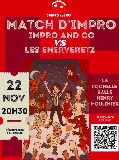 Match d’impro à La Rochelle : Impro and Co affronte Les Énervéretz ce samedi 22 novembre