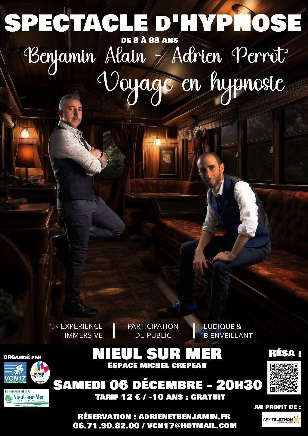 Spectacle d’hypnose à Nieul-sur-Mer Spectacle d’hypnose à Nieul-sur-Mer
