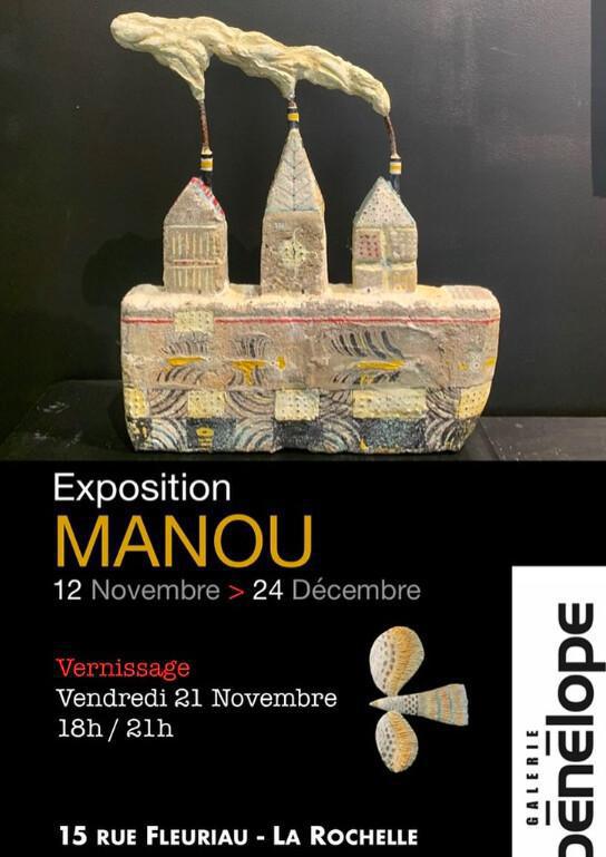 Exposition MANOU à la Galerie Pénélope