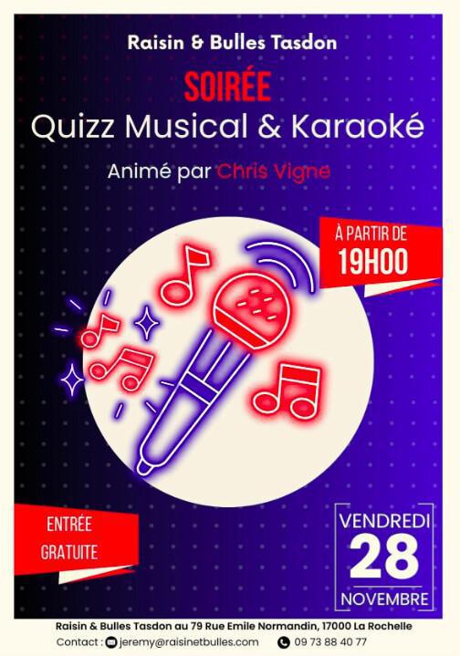 Quizz musical & karaoké