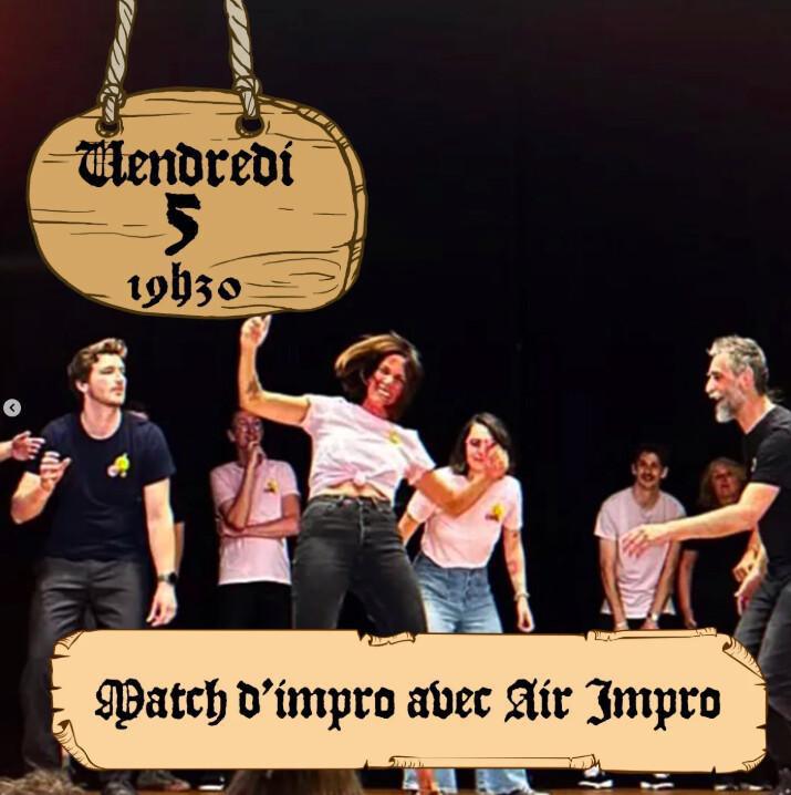 Match d’impro avec Air Impro – Café Bar Indécis Match d’impro avec Air Impro – Café Bar Indécis