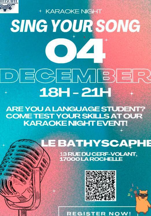 Karaoké multilingue au Bathyscaphe Karaoké multilingue au Bathyscaphe