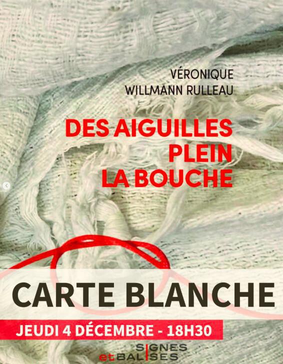 Rencontre “Des aiguilles plein la bouche”