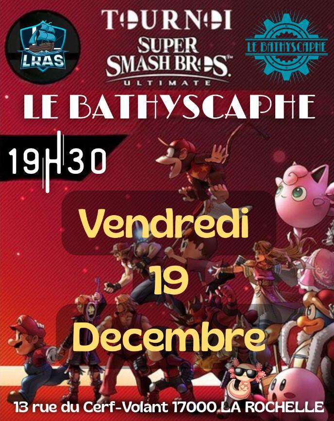 Tournoi Smash Bros au Bathyscaphe Tournoi Smash Bros au Bathyscaphe