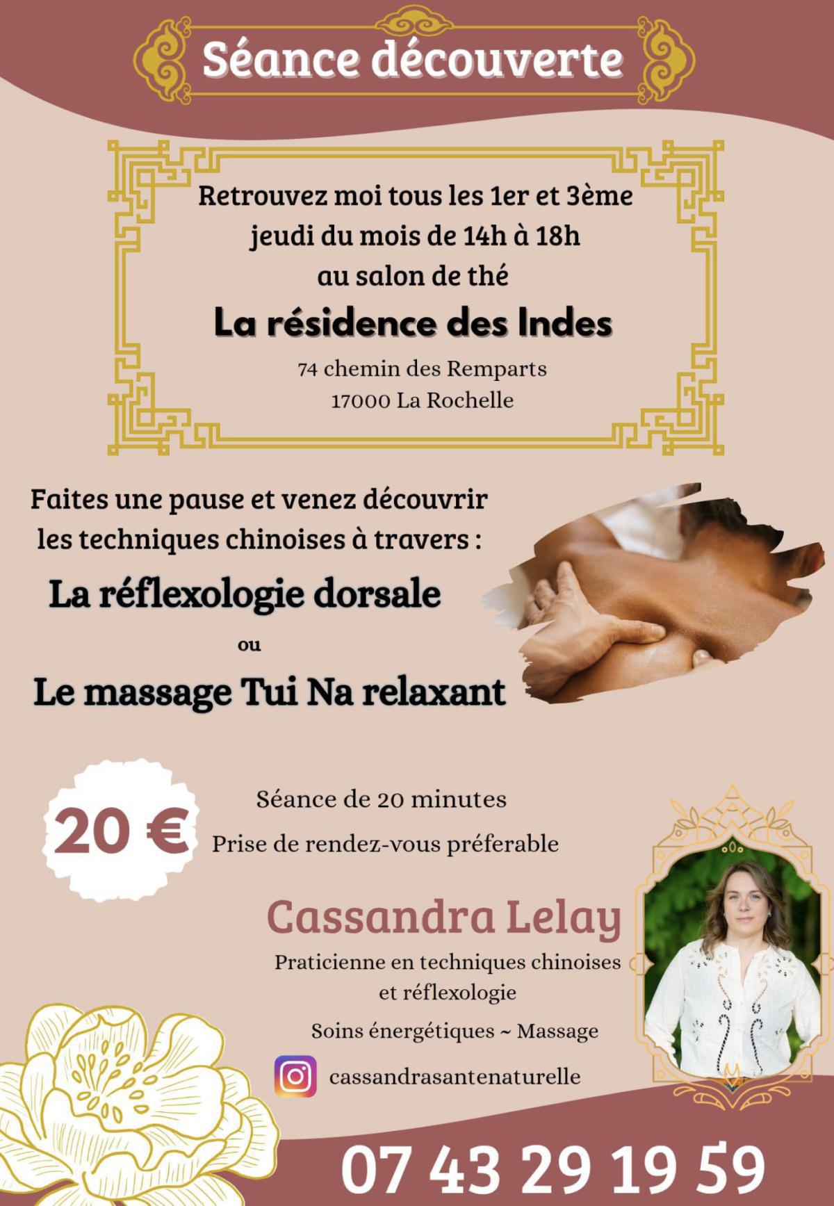 Pause détente : réflexologie et massage à La Théière des Indes