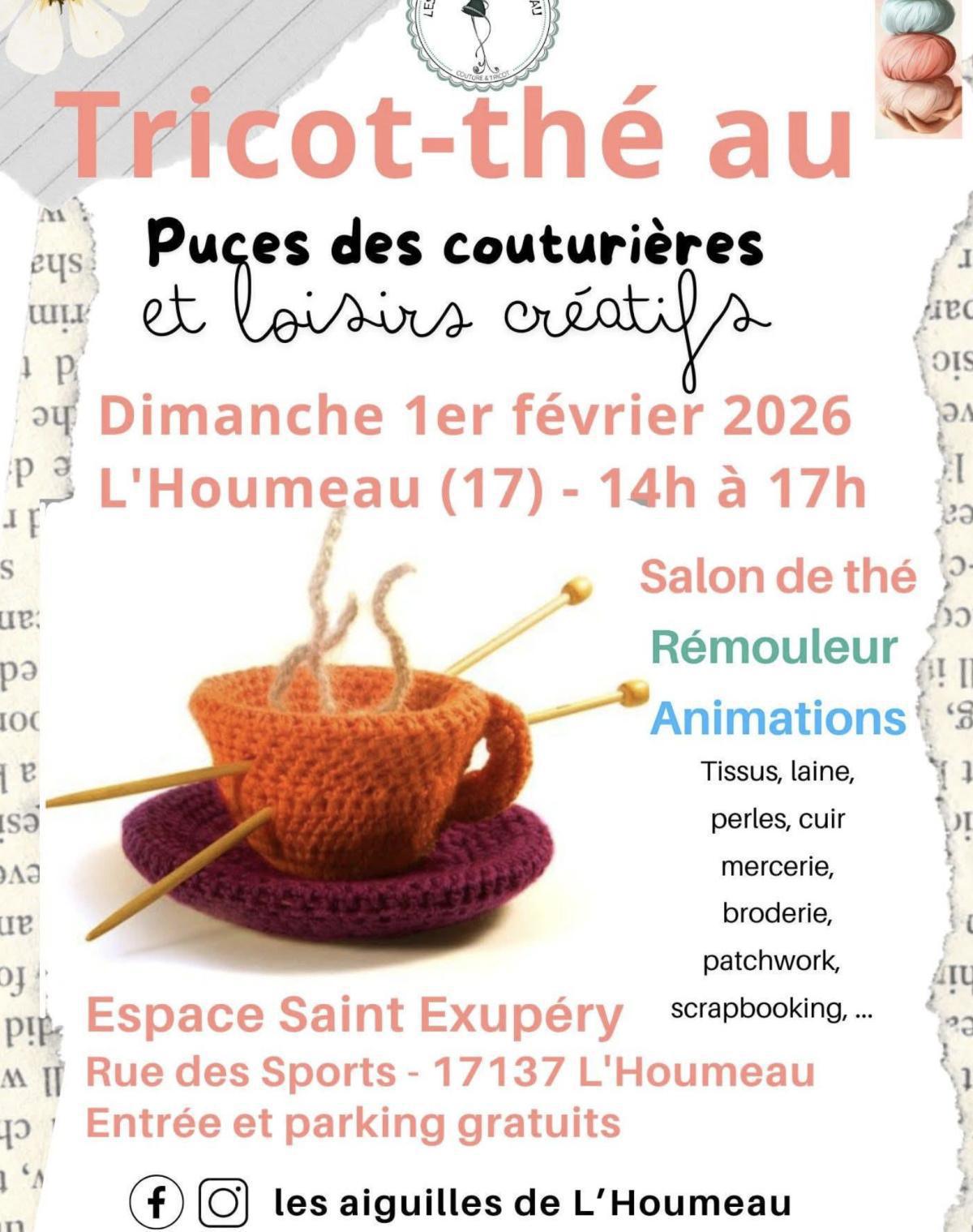 Tricot-thé aux puces des couturières à L’Houmeau Tricot-thé aux puces des couturières à L’Houmeau