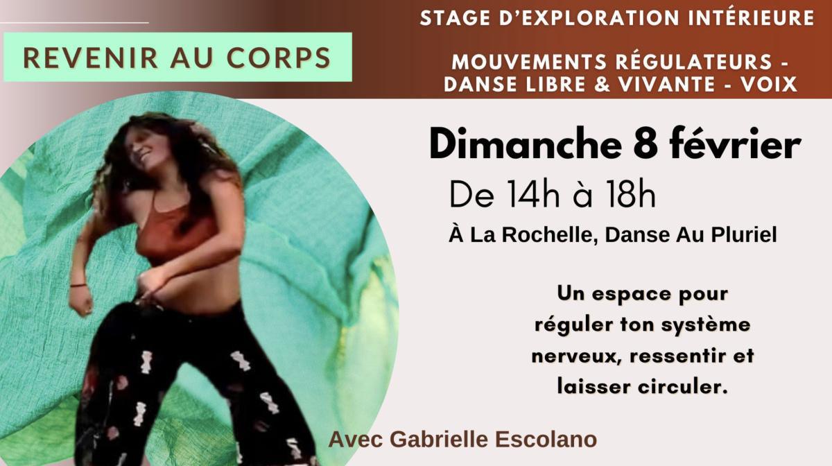 Stage "Revenir au corps !" à Danse Au Pluriel Stage "Revenir au corps !" à Danse Au Pluriel