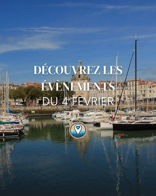 Que faire à La Rochelle ce mercredi 4 février 2026 ? Le top des sorties Que faire à La Rochelle ce mercredi 4 février 2026 ? Le top des sorties