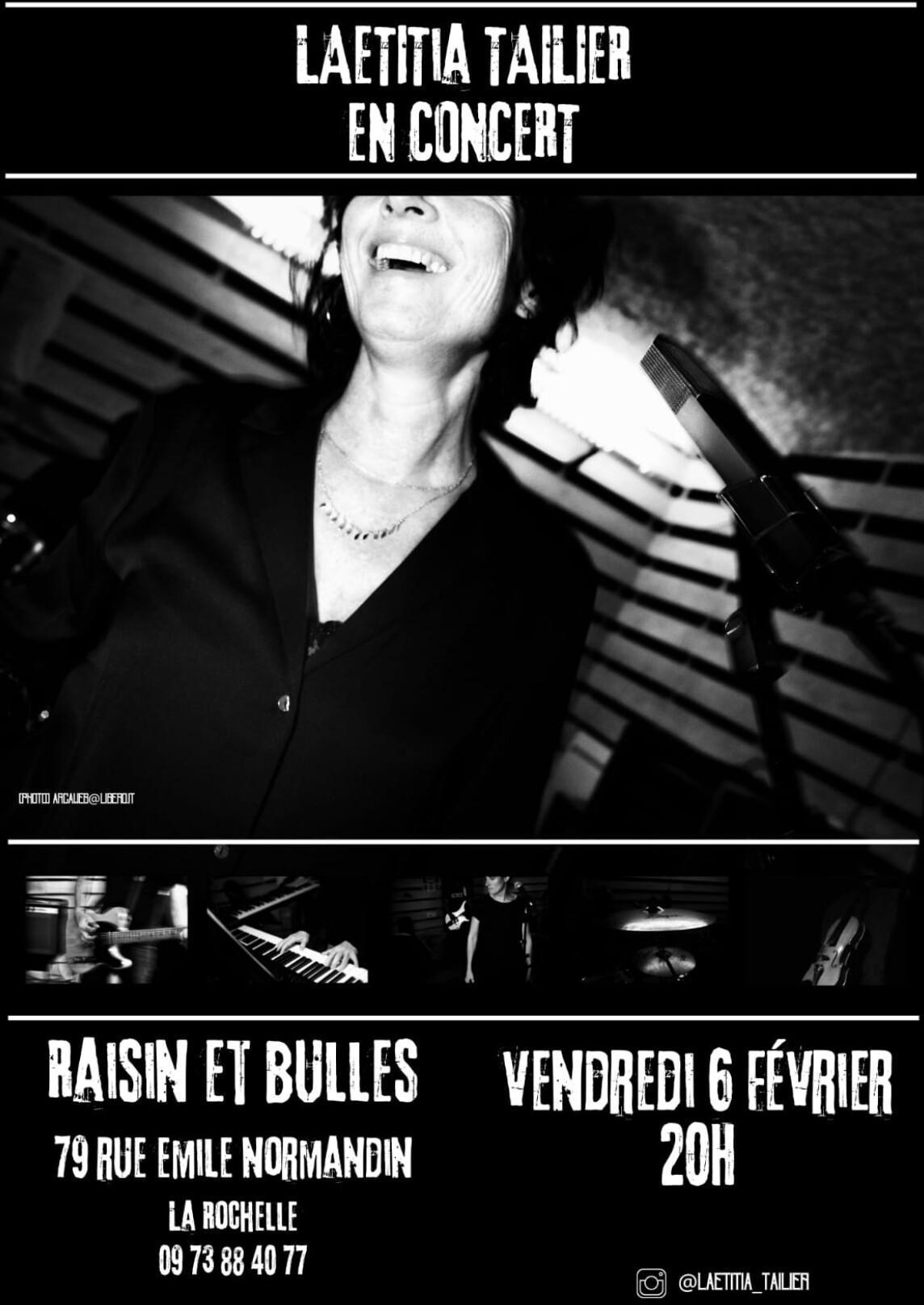 Concert de Laetitia Tailier à Raisin et Bulles