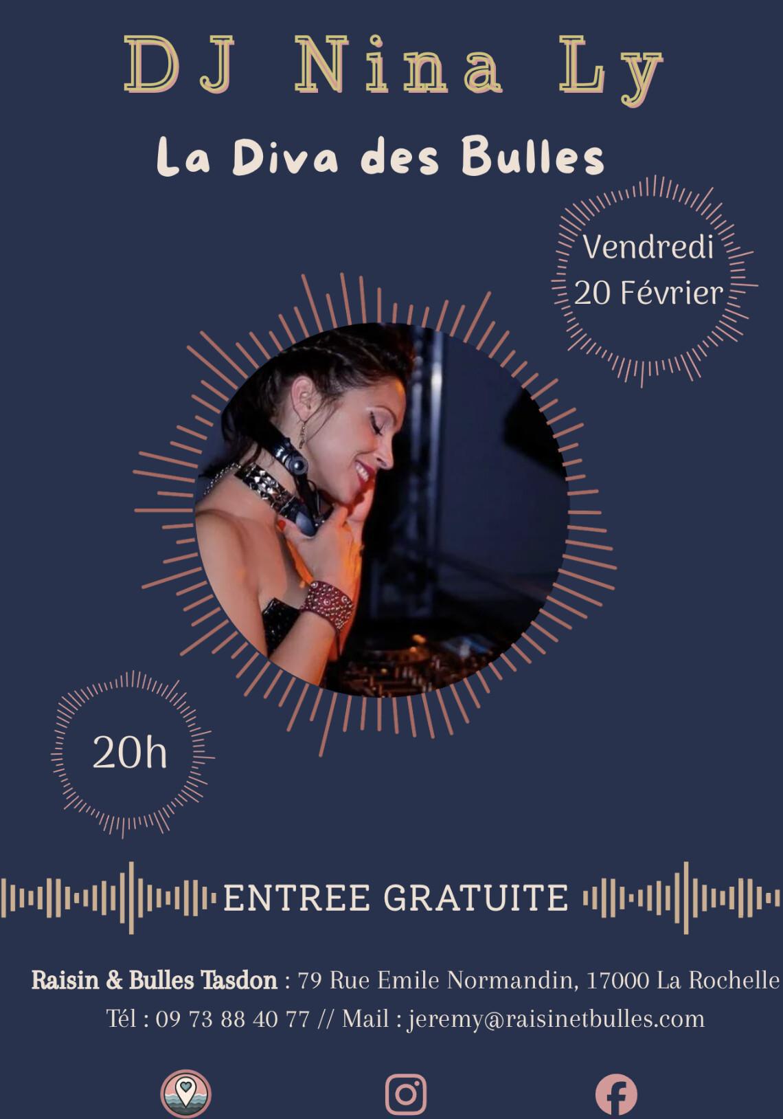 DJ Nina Ly à Raisin & Bulles