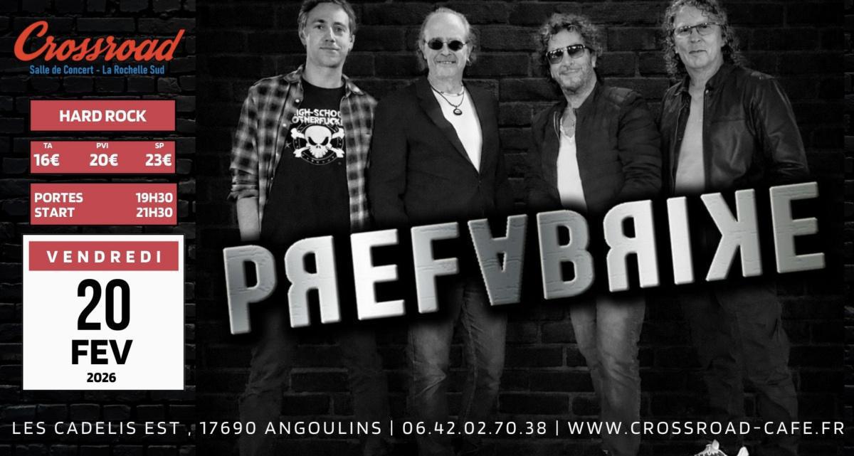 CONCERT | PRÉF∀BЯIKE au Crossroad - Salle de Concert La Rochelle Sud CONCERT | PRÉF∀BЯIKE au Crossroad - Salle de Concert La Rochelle Sud