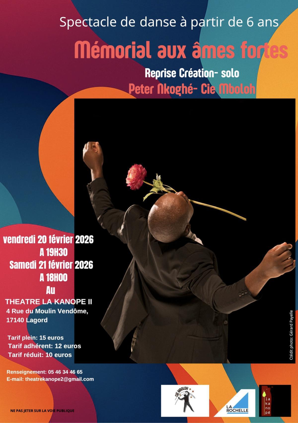 MÉMORIAL AUX ÂMES FORTES au Théâtre La Kanopé II