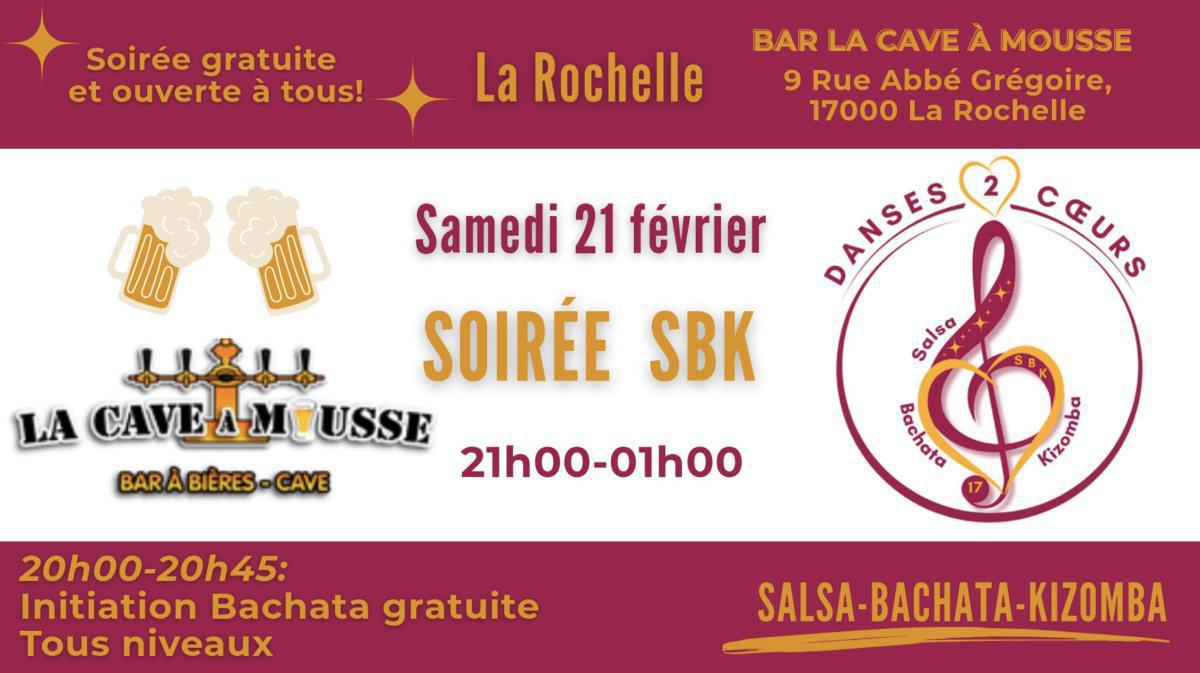 Soirée SBK Initiation Bachata à La Cave à Mousse