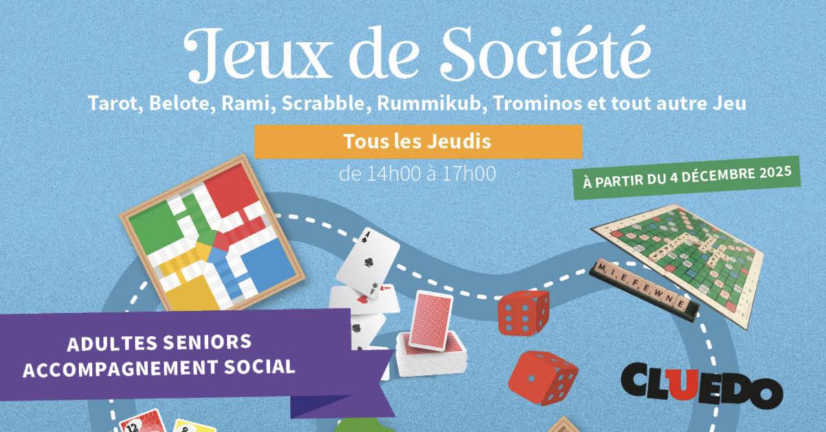 Atelier Jeux de Société au Centre Social & Culturel Vent des Îles Atelier Jeux de Société au Centre Social & Culturel Vent des Îles