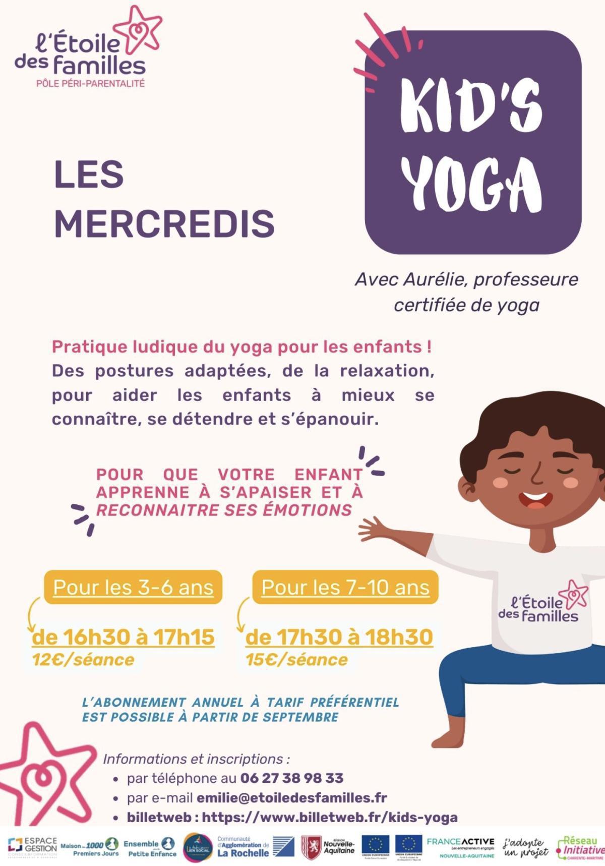 kid's yoga à L'Étoile des Familles kid's yoga à L'Étoile des Familles