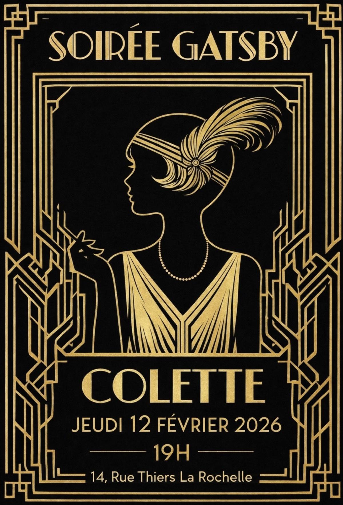 Soirée Gatsby chez Colette à Colette