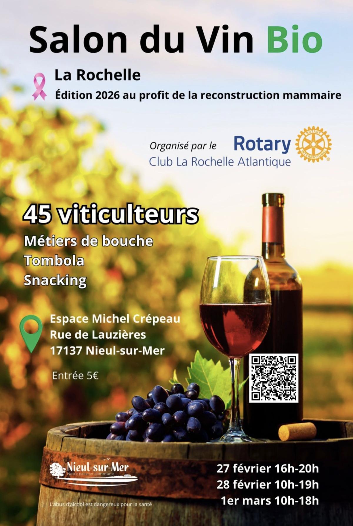 Salon du vin bio à l'Espace Michel Crépeau Salon du vin bio à l'Espace Michel Crépeau