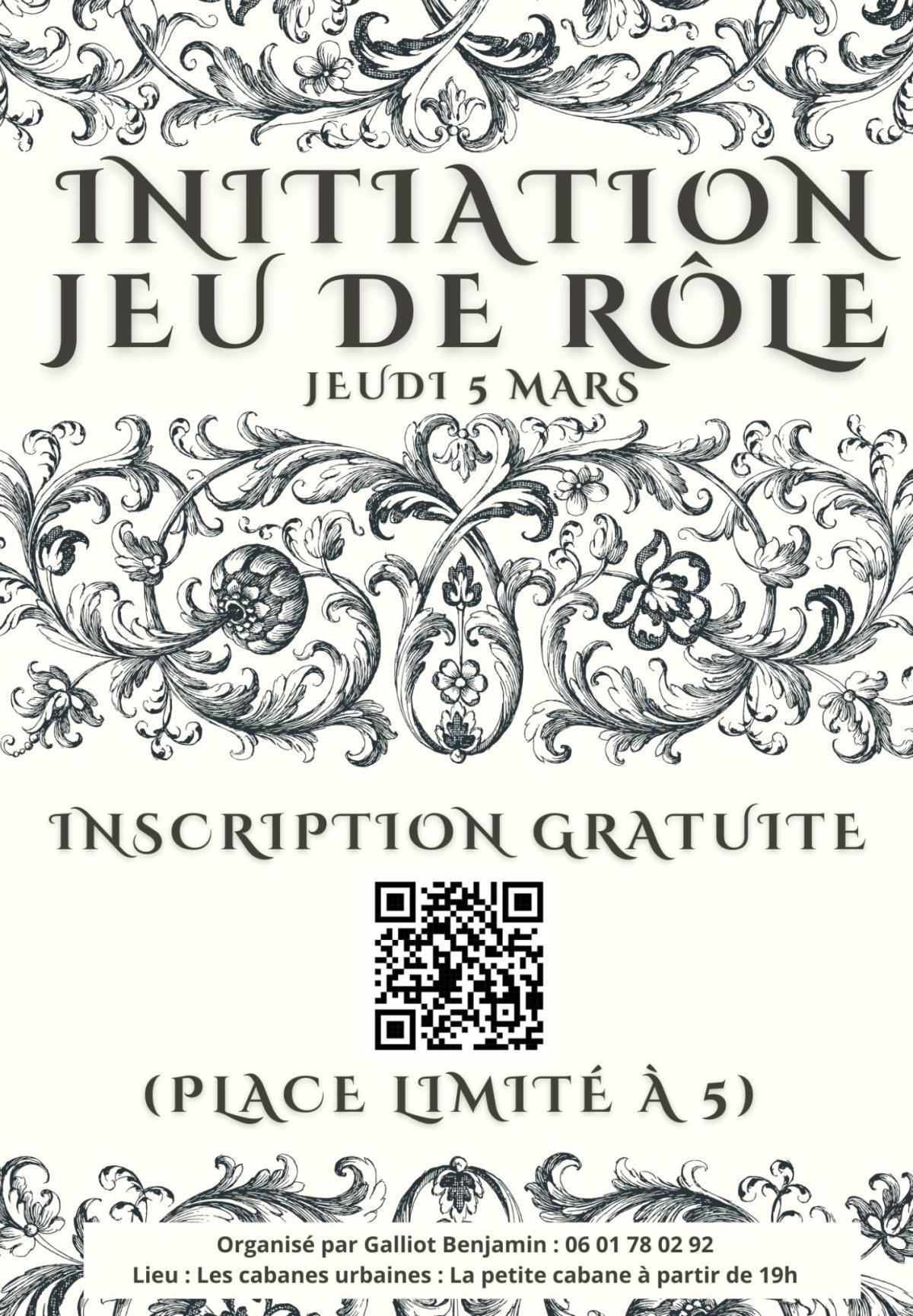 Initiation jeu de rôle aux Cabanes Urbaines Initiation jeu de rôle aux Cabanes Urbaines