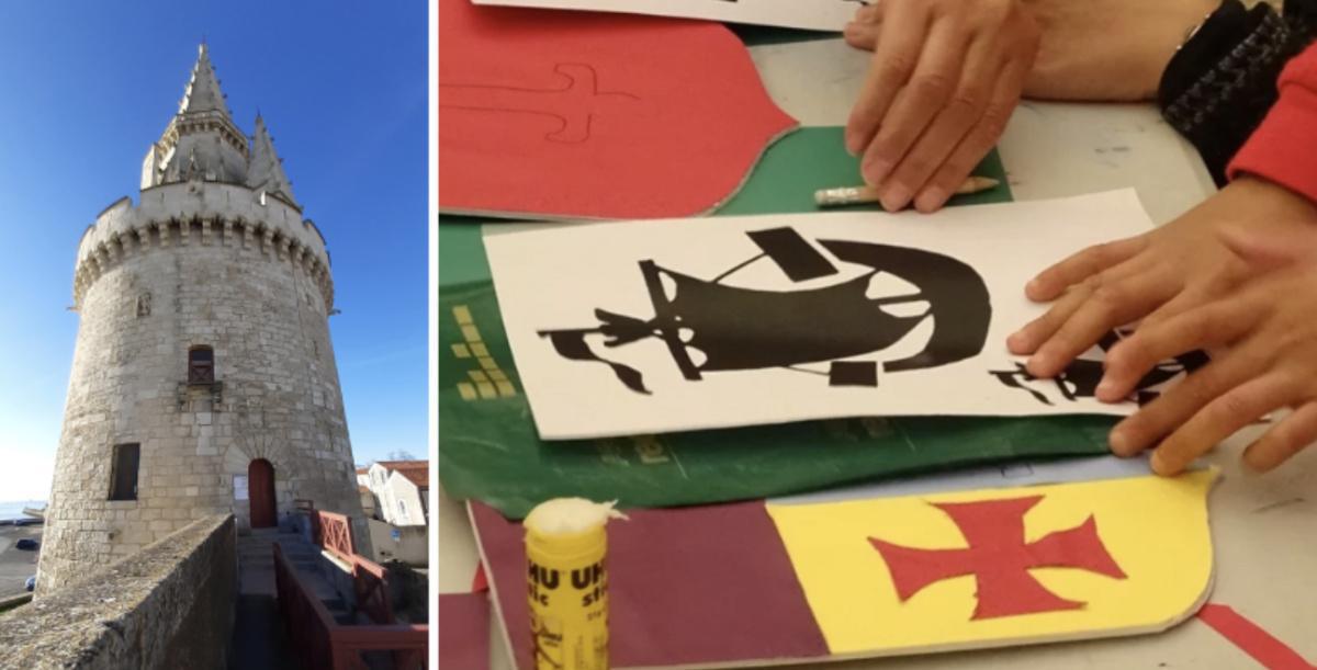 Atelier parent-enfant "Blasons" à la Tour de la Lanterne Atelier parent-enfant "Blasons" à la Tour de la Lanterne