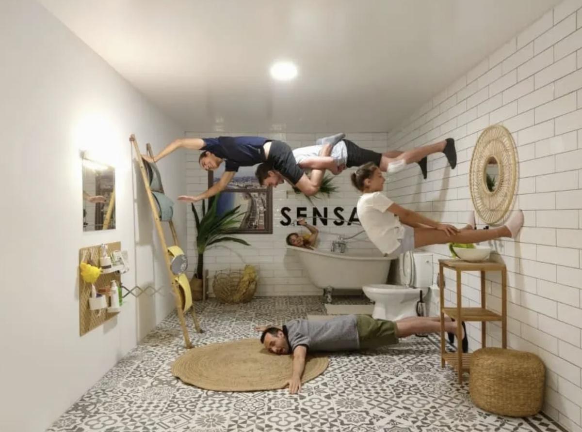 Parcours sensoriel au SENSAS