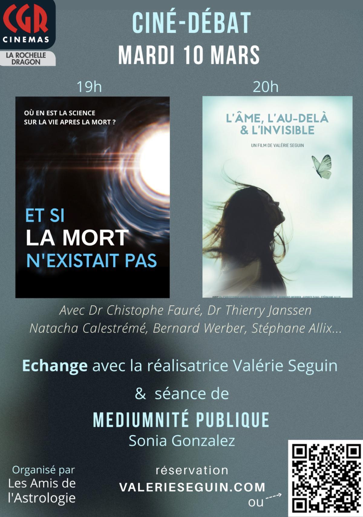 Ciné-Débat Vie après la Mort au CGR La Rochelle - Dragon Ciné-Débat Vie après la Mort au CGR La Rochelle - Dragon