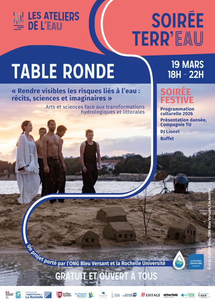 Table Ronde Risques de l'eau La Rochelle | Soirée Terr'eau Table Ronde Risques de l'eau La Rochelle | Soirée Terr'eau