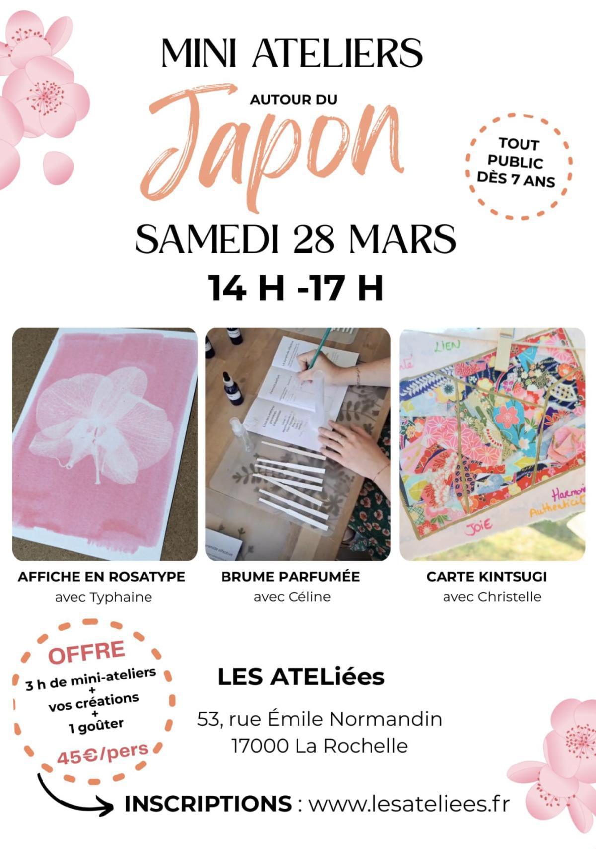 Les mini-ateliers samedi aux ATELiées