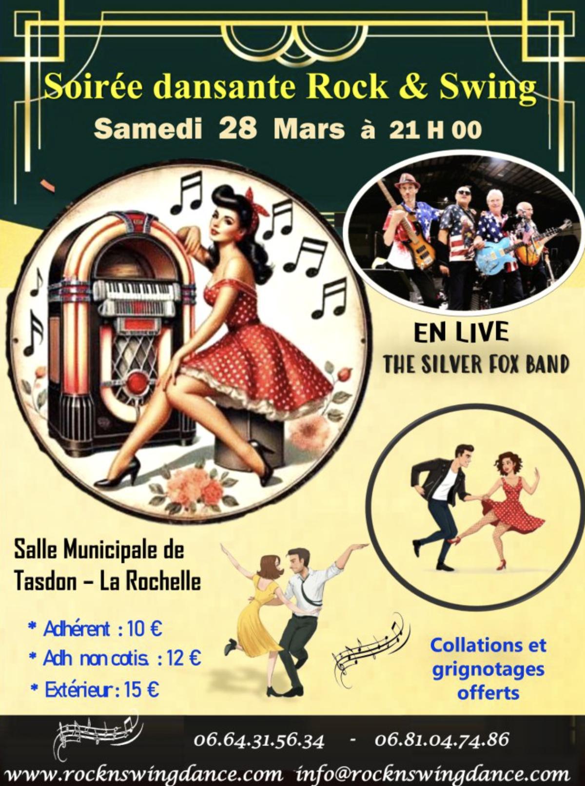 Soirée Rock'n Roll & Swing à la Salle Municipale de Tasdon Soirée Rock'n Roll & Swing à la Salle Municipale de Tasdon