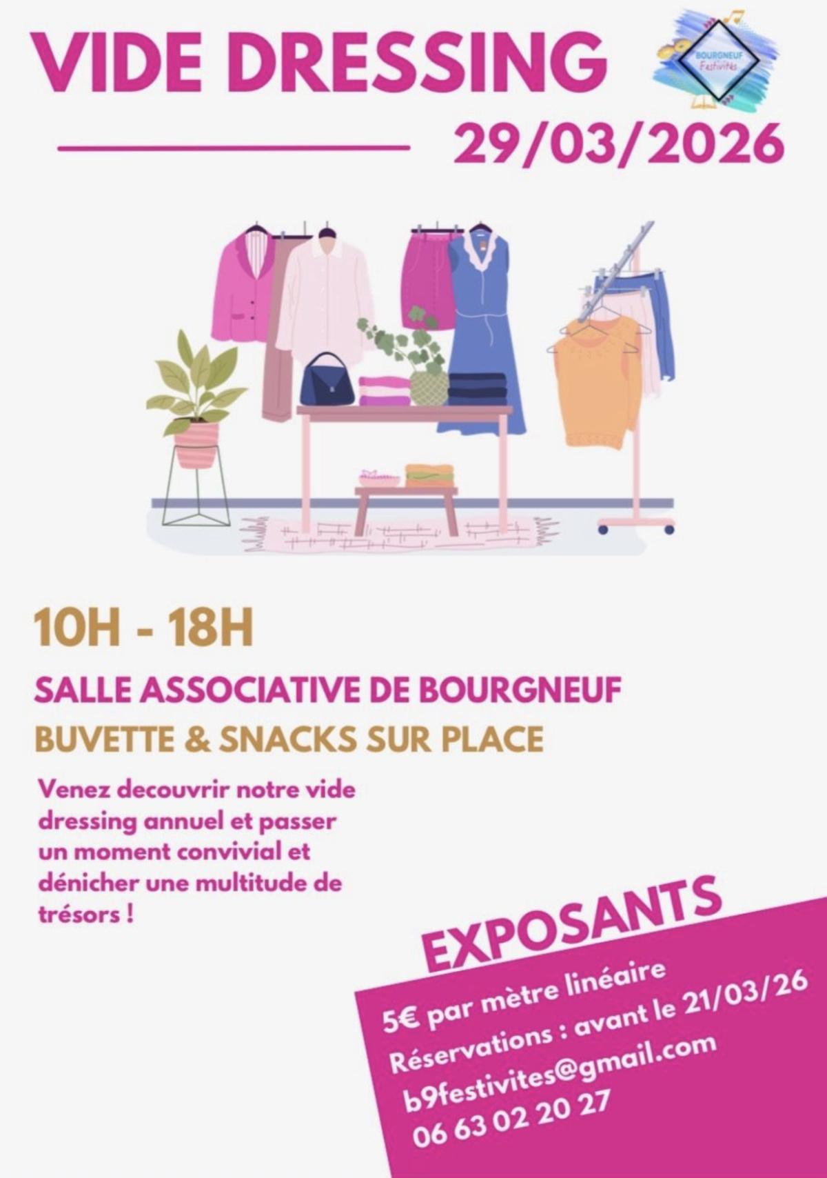Vide Dressing à la Salle Associative de Bourgneuf
