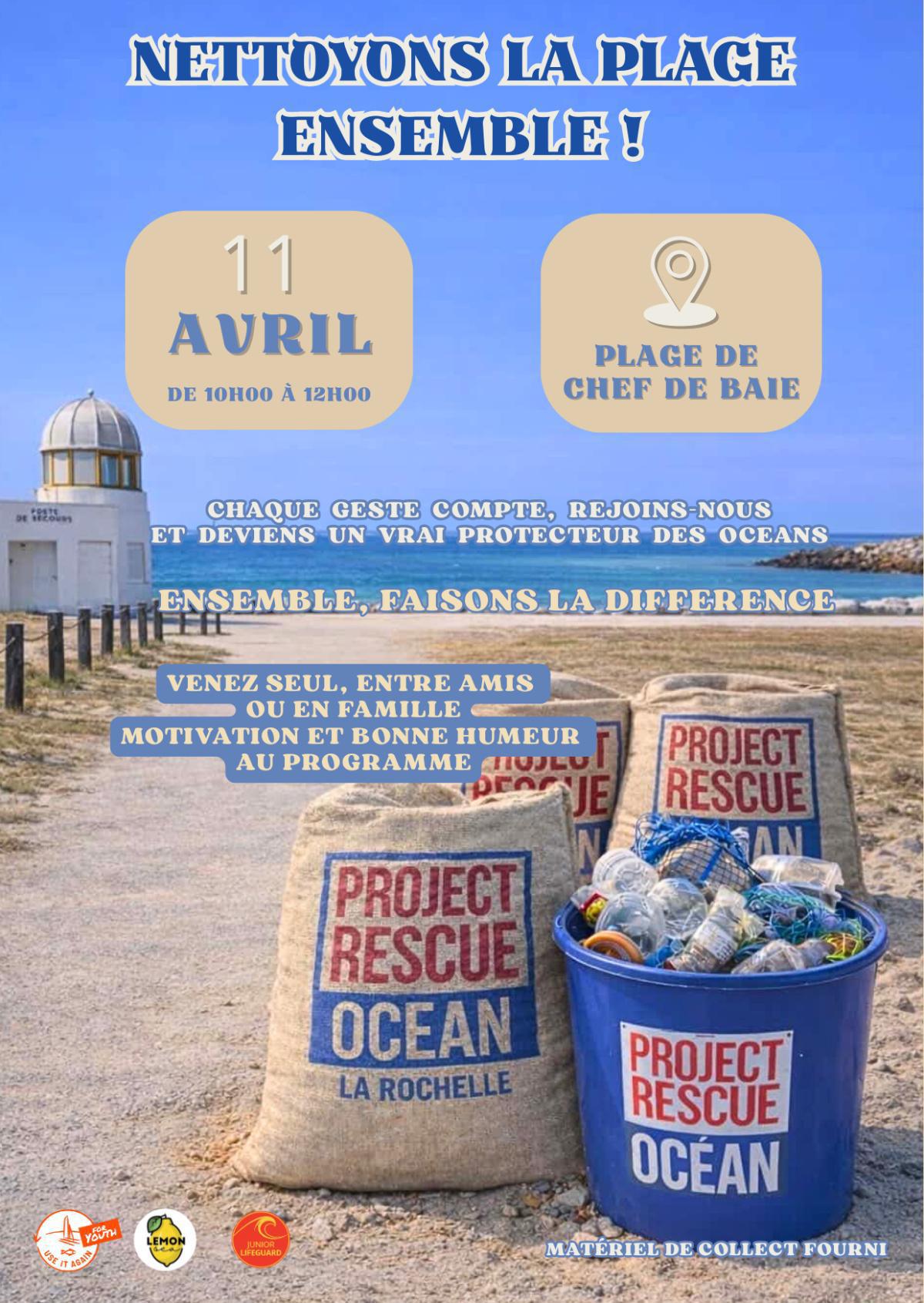 Collecte de déchets à la Plage de Chef de Baie Collecte de déchets à la Plage de Chef de Baie