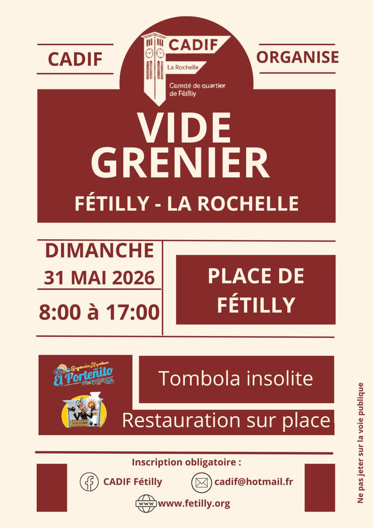 Vide-grenier de Fétilly 2026 Vide-grenier de Fétilly 2026