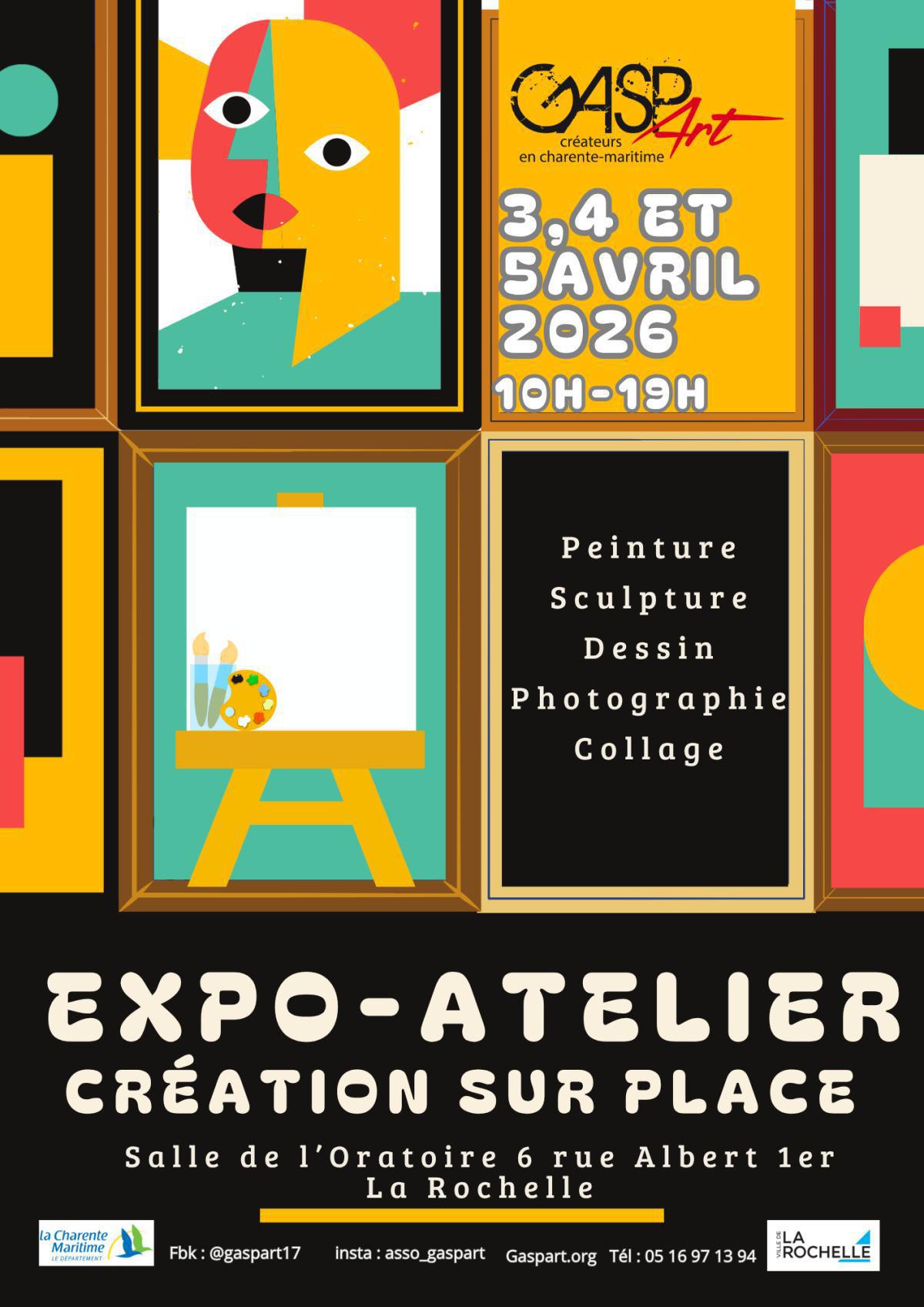 Expo-Atelier Gasp'Art : Création sur place