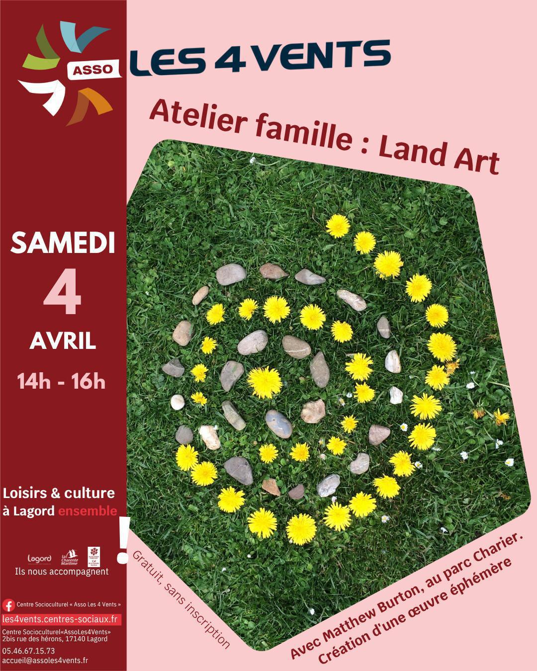 Atelier famille : Land Art au Parc Charier