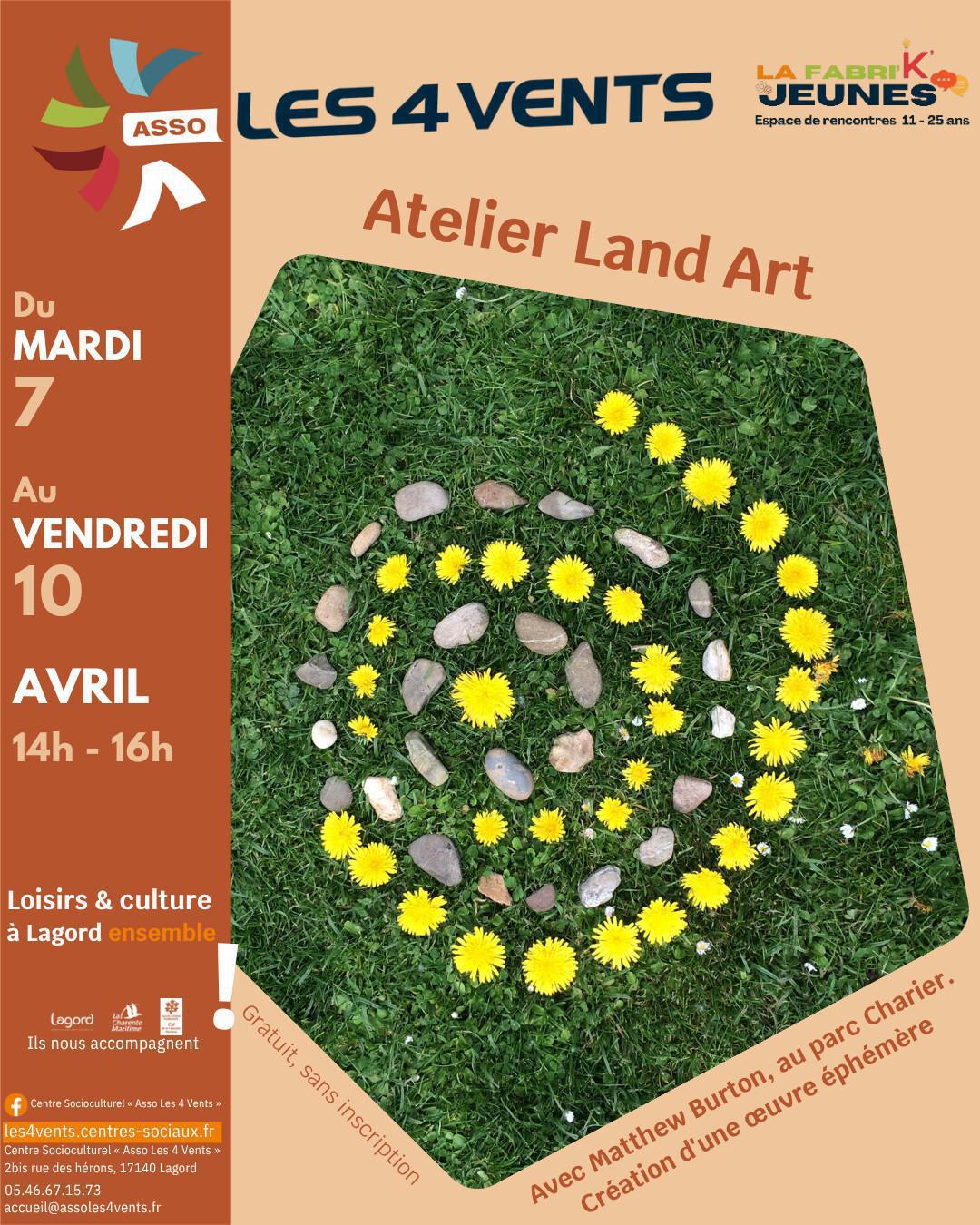Atelier famille : Land Art au Parc Charier Atelier famille : Land Art au Parc Charier