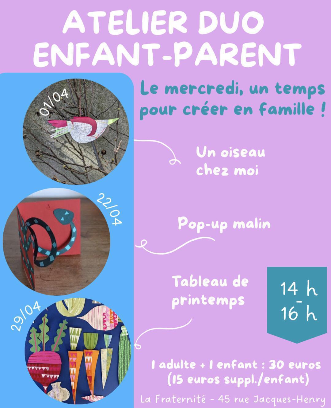 Atelier Duo Enfant-Parent : Pop-up malin (Le Serpent)