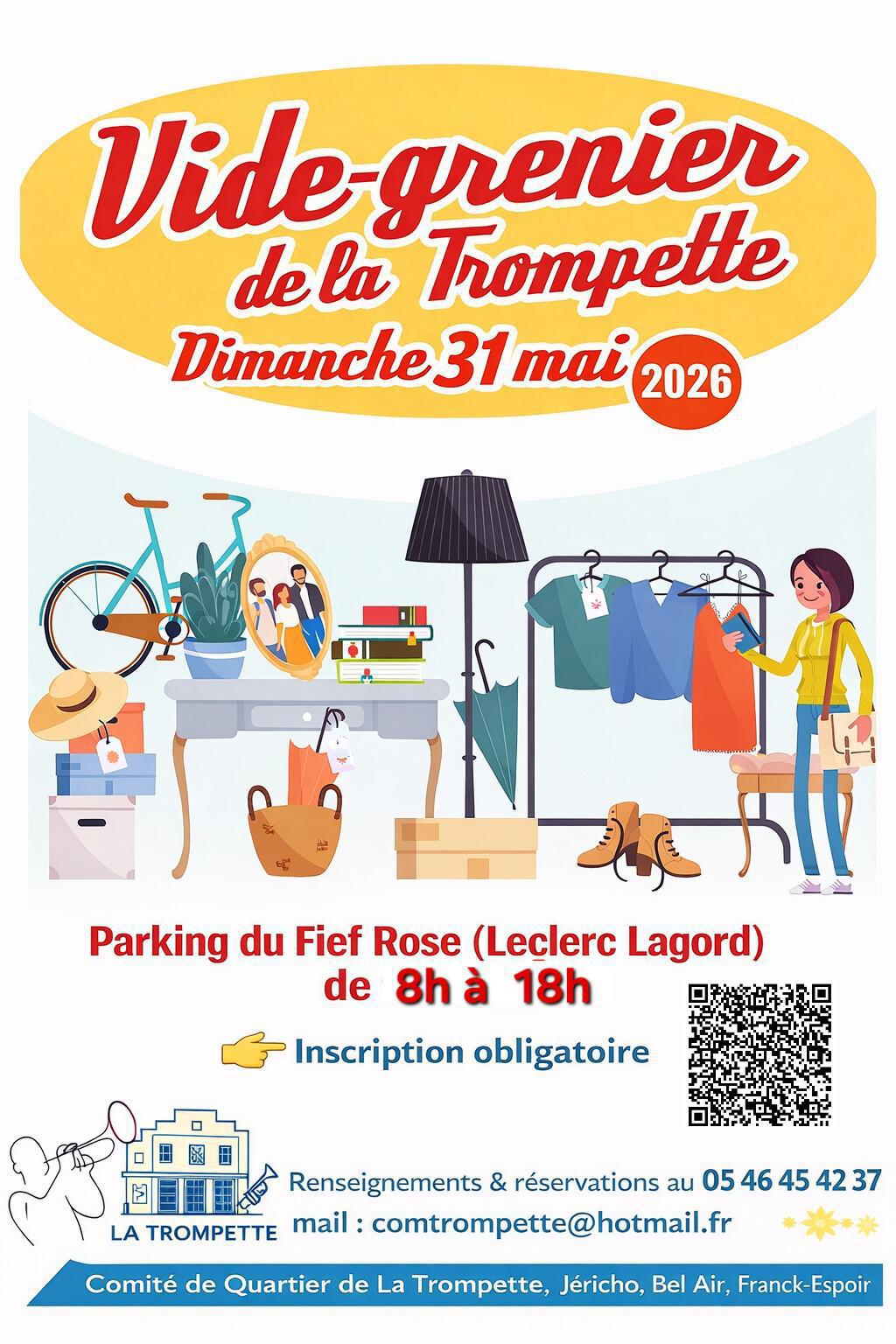 Vide-grenier de la Trompette - Parking du Fief Rose Vide-grenier de la Trompette - Parking du Fief Rose