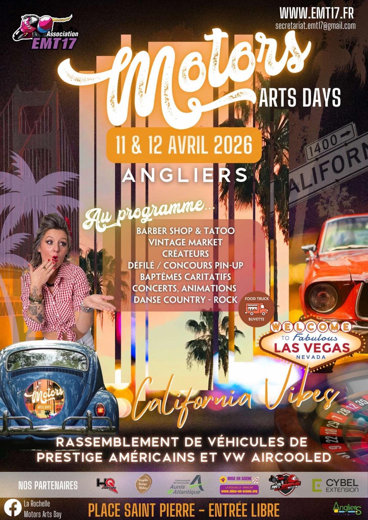 Motors Arts Days 2026 : California Vibes à Angliers Motors Arts Days 2026 : California Vibes à Angliers