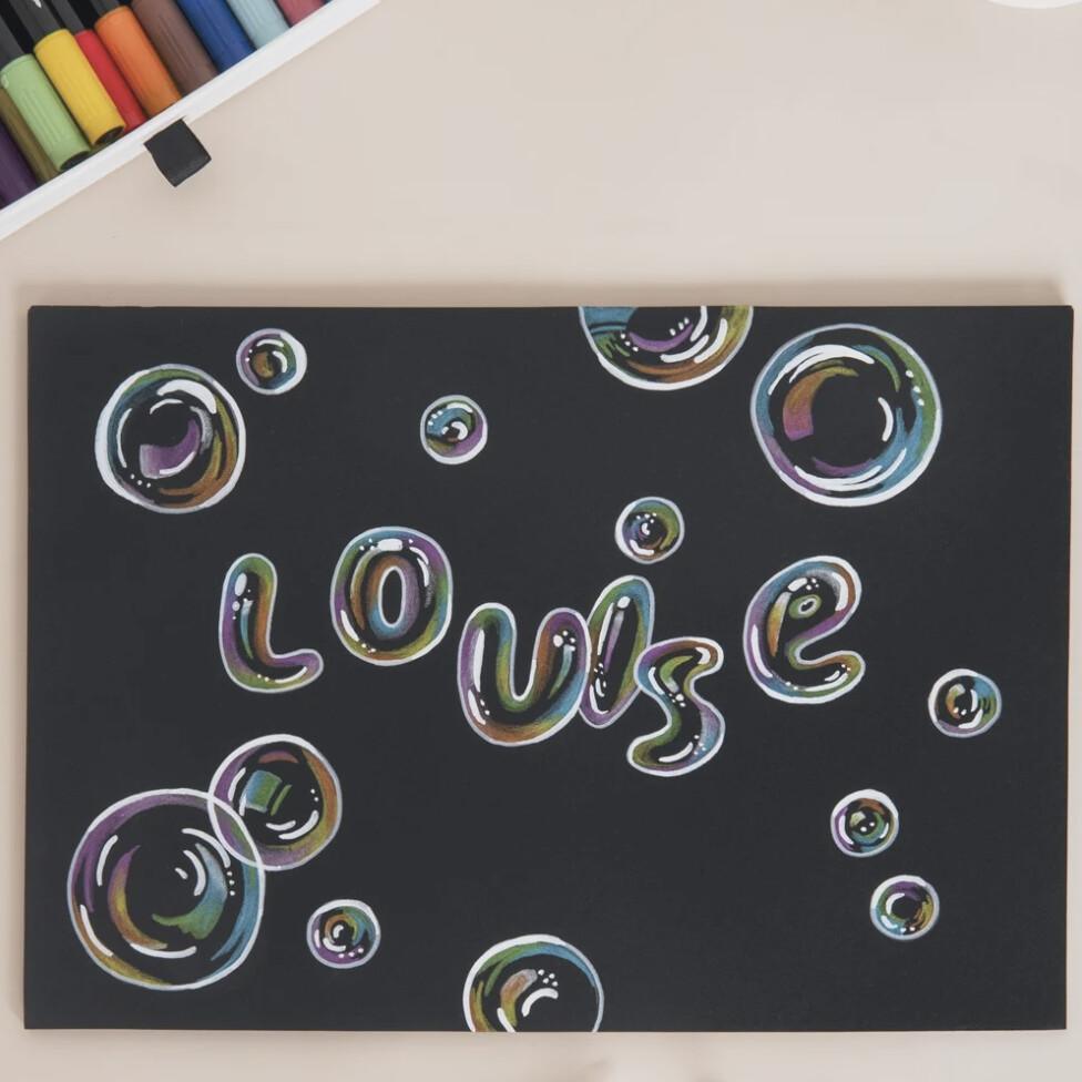 Atelier Mini Enfant - Prénom bulles aux crayons à Cultura Puilboreau