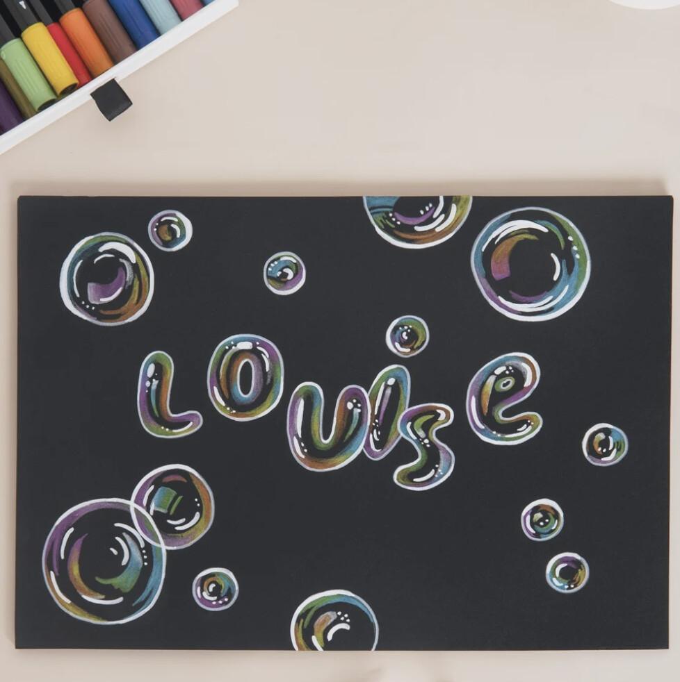 Atelier Mini Enfant - Prénom bulles aux crayons au Cultura Puilboreau