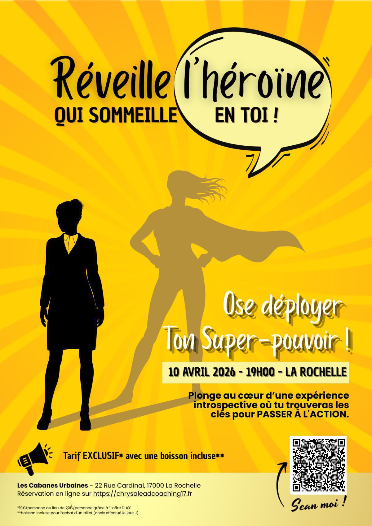 ⭐️ Conférence inspirante : Réveille l'héroïne qui sommeille en toi !